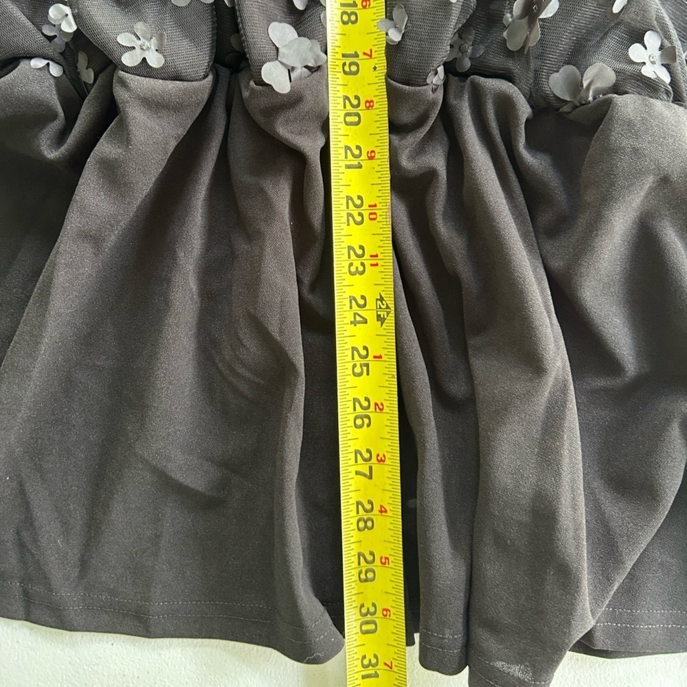 NWT!Elegant Black Floral elastic waist top Size 30 or 6X - Picture 6 of 6